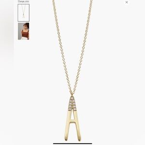 Bony Levy Diamond Initial Pendant Necklace “A”